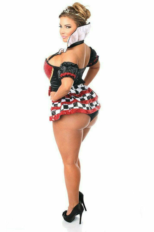 Daisy Corsets Top Drawer 6 PC Royal Red Queen Corset Costume - Daisy Corsets