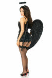 Daisy Corsets Top Drawer 4 PC Midnight Angel Corset Costume - Daisy Corsets