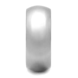 Alamode High Polished Stainless Steel Wide Band Ring - Alamode