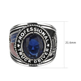 Alamode Trucker Ring in Montana Blue - Alamode