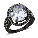 Alamode Stainless Steel Black IP Ring - Alamode - Flyclothing LLC