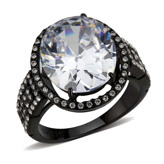 Alamode Stainless Steel Black IP Ring - Alamode - Flyclothing LLC