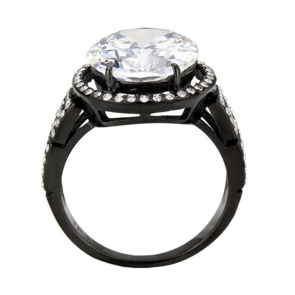 Alamode Stainless Steel Black IP Ring - Alamode - Flyclothing LLC