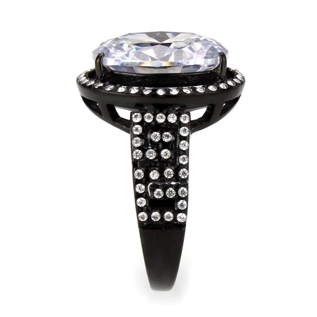 Alamode Stainless Steel Black IP Ring - Alamode - Flyclothing LLC