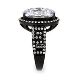 Alamode Stainless Steel Black IP Ring - Alamode - Flyclothing LLC