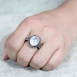 Alamode Stainless Steel Black IP Ring - Alamode - Flyclothing LLC