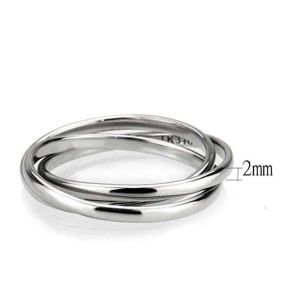 Alamode High polished Stainless Steel Interlocking Ring - Alamode - Flyclothing LLC