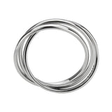 Alamode High polished Stainless Steel Interlocking Ring - Alamode