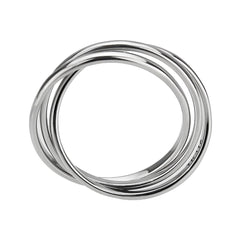 Alamode High polished Stainless Steel Interlocking Ring - Flyclothing LLC
