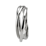 Alamode High polished Stainless Steel Interlocking Ring - Alamode