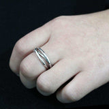 Alamode High polished Stainless Steel Interlocking Ring - Alamode - Flyclothing LLC