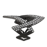 Alamode IP Black Stainless Steel Ring with AAA Grade CZ in Clear Ring - Alamode