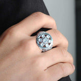 Alamode High polished (no plating) Stainless Steel Ring with AAA Grade CZ in Clear - Alamode - Flyclothing LLC