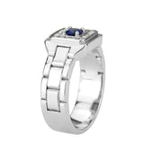 Alamode High polished (no plating) Stainless Steel Ring with Synthetic in Montana - Alamode