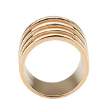 Alamode IP Rose Gold(Ion Plating) Stainless Steel Ring with NoStone in No Stone - Alamode