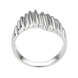 Alamode High polished (no plating) Stainless Steel Ring with NoStone in No Stone - Alamode