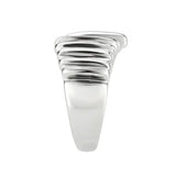 Alamode High polished (no plating) Stainless Steel Ring with NoStone in No Stone - Alamode - Flyclothing LLC