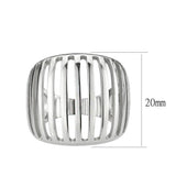 Alamode High polished (no plating) Stainless Steel Ring with NoStone in No Stone - Alamode