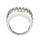Alamode High polished (no plating) Stainless Steel Ring with NoStone in No Stone - Alamode