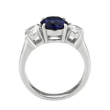 Alamode High polished (no plating) Stainless Steel Ring with Synthetic in Montana - Alamode - Flyclothing LLC