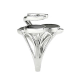 Alamode High polished (no plating) Stainless Steel Ring with AAA Grade CZ in Clear - Alamode - Flyclothing LLC