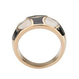 Alamode IP Rose Gold(Ion Plating) Stainless Steel Ring with NoStone in No Stone - Alamode