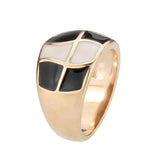 Alamode IP Rose Gold(Ion Plating) Stainless Steel Ring with NoStone in No Stone - Alamode