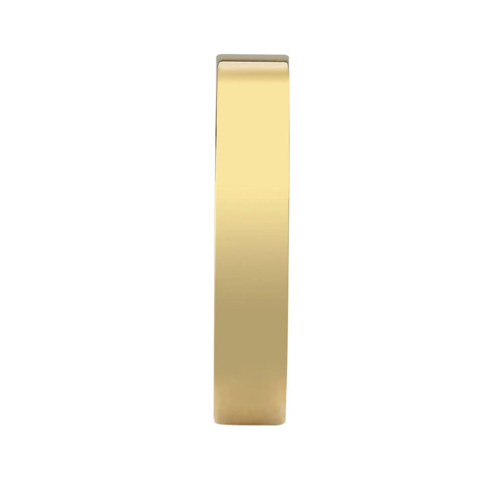 Alamode IP Gold Stainless Steel Ring with Top Grade Crystal in Clear - Alamode - Flyclothing LLC