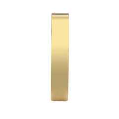 Alamode IP Gold Stainless Steel Ring with Top Grade Crystal in Clear - Alamode