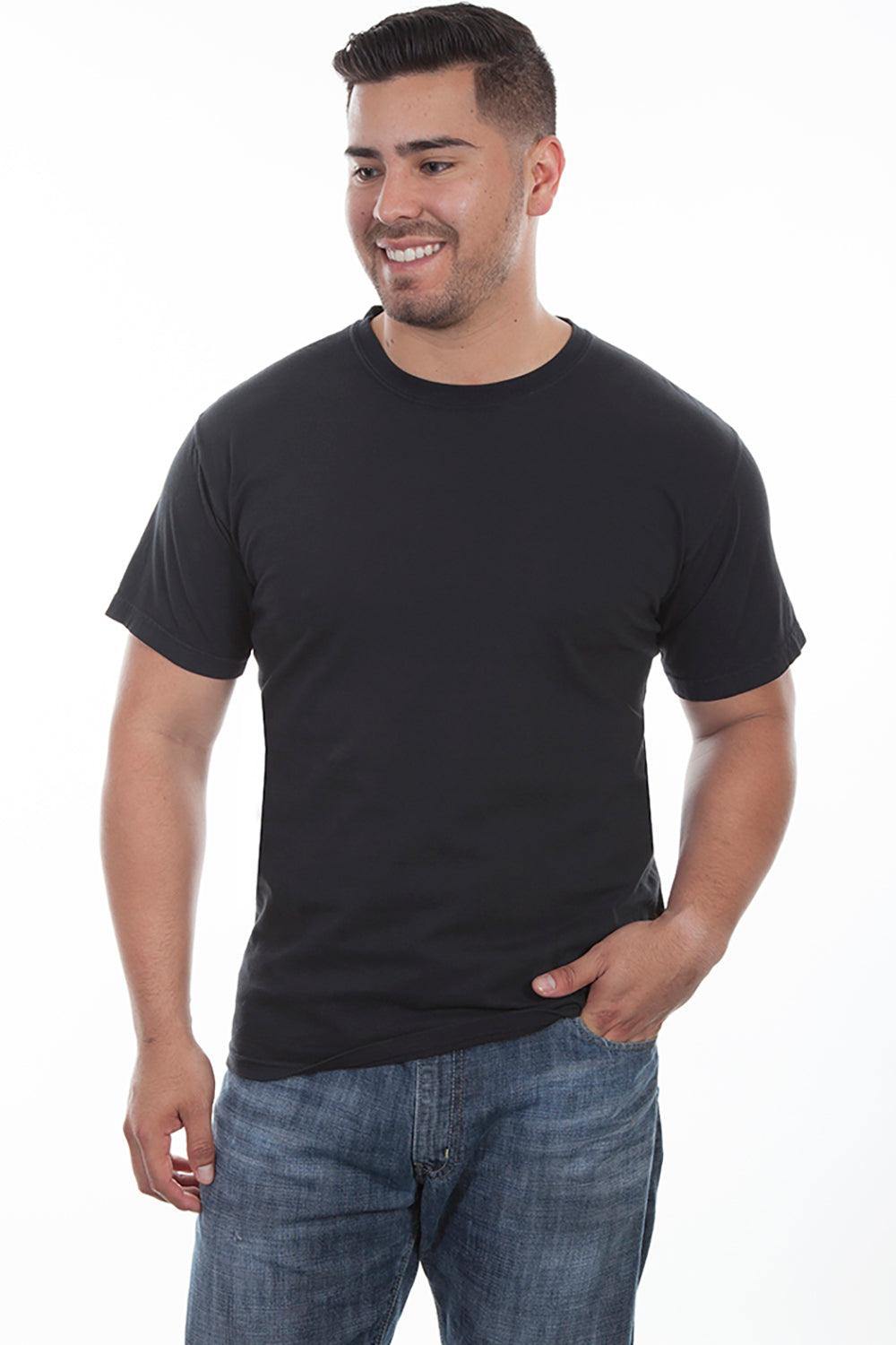 Scully BLACK SHORT SLEEVE TEE SHIRT - Scully Leather