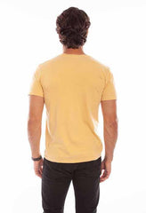 Scully Leather 100% Cotton New Mustard Short Sleeve T-Shirt - Scully Leather