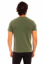 Scully Leather 100% Cotton Olive Short Sleeve T-Shirt - Scully Leather - Flyclothing LLC