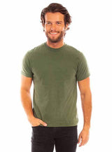 Scully Leather 100% Cotton Olive Short Sleeve T-Shirt - Scully Leather - Flyclothing LLC