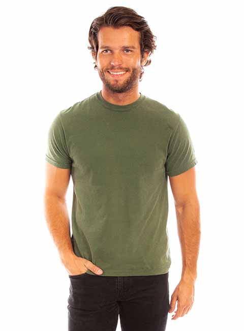Scully Leather 100% Cotton Olive Short Sleeve T-Shirt - Scully Leather