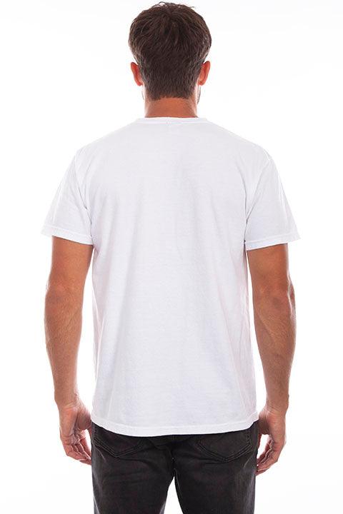 Scully Leather White Short Sleeve Tee Shirt - Flyclothing LLC