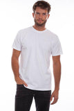 Scully Leather White Short Sleeve Tee Shirt - Scully Leather
