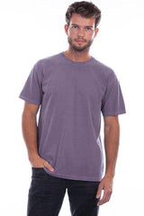 Scully Leather Wine Short Sleeve Tee Shirt - Scully Leather