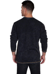 Scully CHARCOAL L/S RIB KNIT SHIRT - Flyclothing LLC