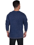 Scully NAVY L/S RIB KNIT SHIRT - Scully Leather