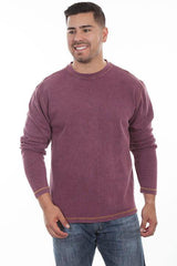 Scully WINE L/S RIB KNIT SHIRT - Flyclothing LLC