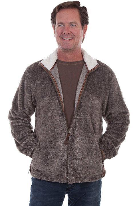 Scully EARTH PLUSH ZIP FRONT JACKET - Scully Leather