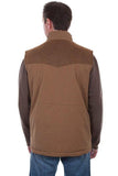 Scully TAN CANVAS VEST W/QUILTED PLAID LINING Jacket - Scully Leather