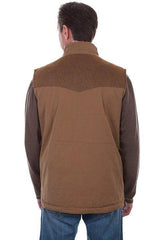 Scully TAN CANVAS VEST W/QUILTED PLAID LINING Jacket - Scully Leather