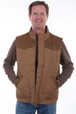 Scully TAN CANVAS VEST W/QUILTED PLAID LINING Jacket - Scully Leather