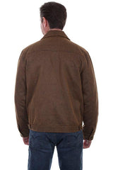 Scully BROWN FAUX JEAN JACKET W/CORDUROY LINING - Flyclothing LLC
