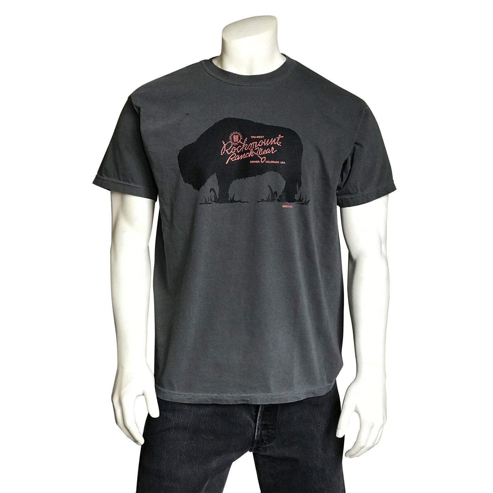 Rockmount Ranch Wear Mens Bison T-shirt - Rockmount Clothing - Flyclothing LLC