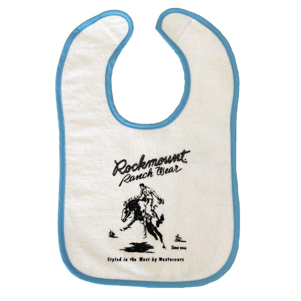 Rockmount Clothing Rockmount Bronc 100% Cotton Western Bib in Blue - Rockmount Clothing
