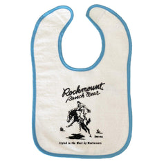 Rockmount Clothing Rockmount Bronc 100% Cotton Western Bib in Blue - Rockmount Clothing