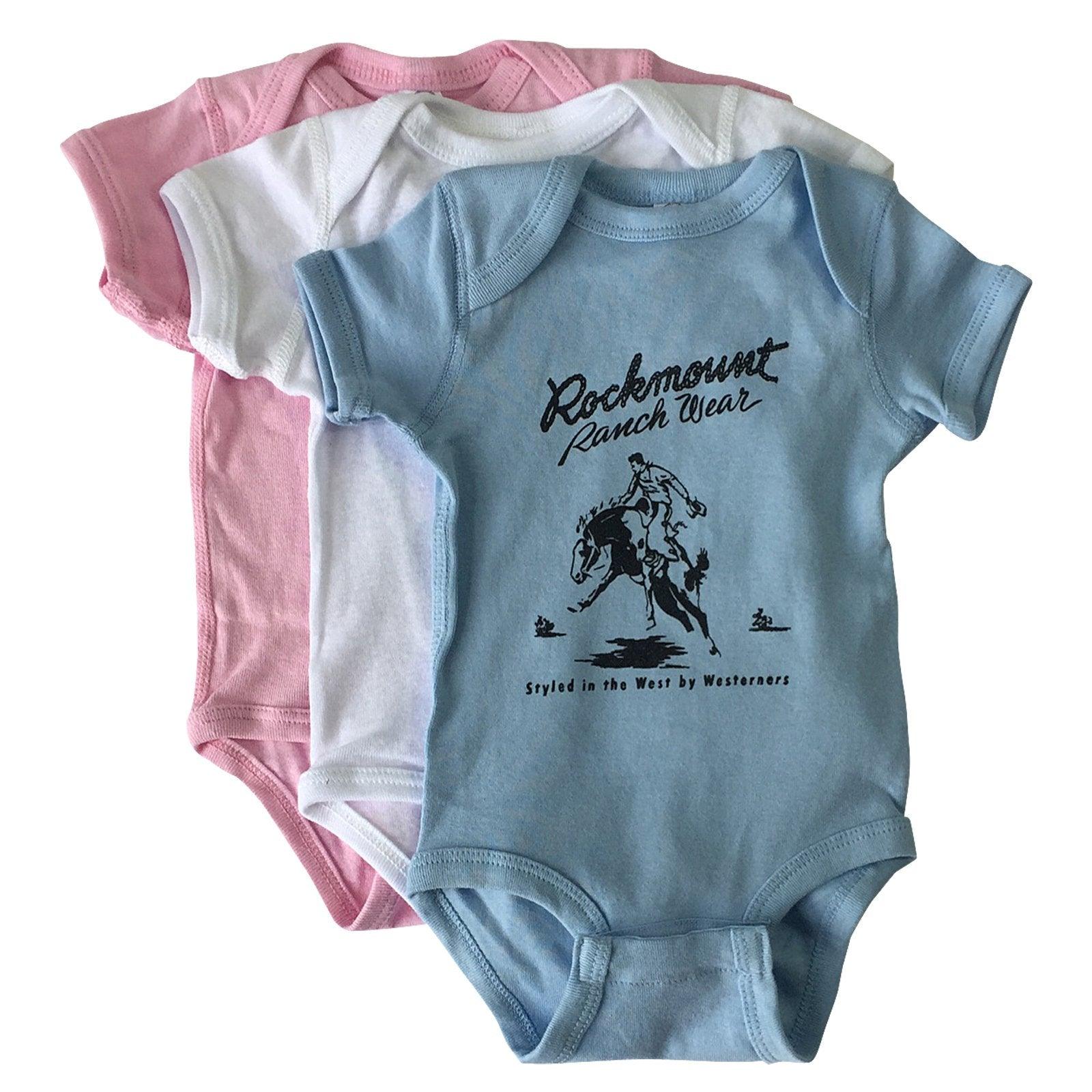 Rockmount Ranch Wear Baby Rockmount Bronc Onesie - Flyclothing LLC