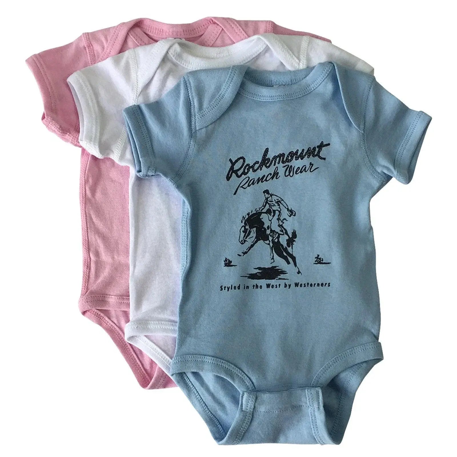 Rockmount Ranch Wear Baby Rockmount Bronc Onesie - Rockmount Clothing - Flyclothing LLC